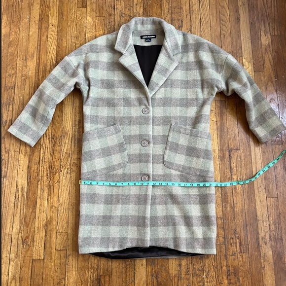 Valerie Dumaine Avel Coat - Size M - Brown Plaid - Picture 11 of 14